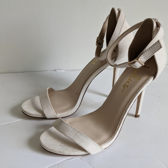Lulu's White Ivory Strappy Heels Sandals - Picture 2 of 8